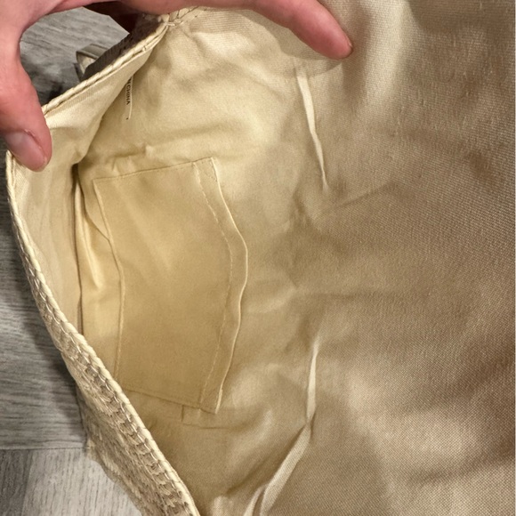 Bride Straw Shoulder Bag Woven Envelope - Picture 4 of 5